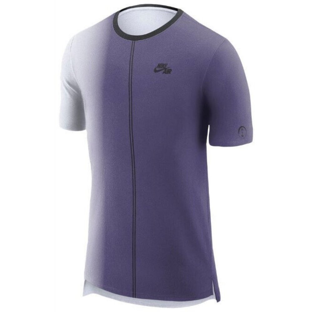 Nike AIR Dip Dye Foam T-Shirt Men's White/Purple STYLE #AA8669-100 NWT